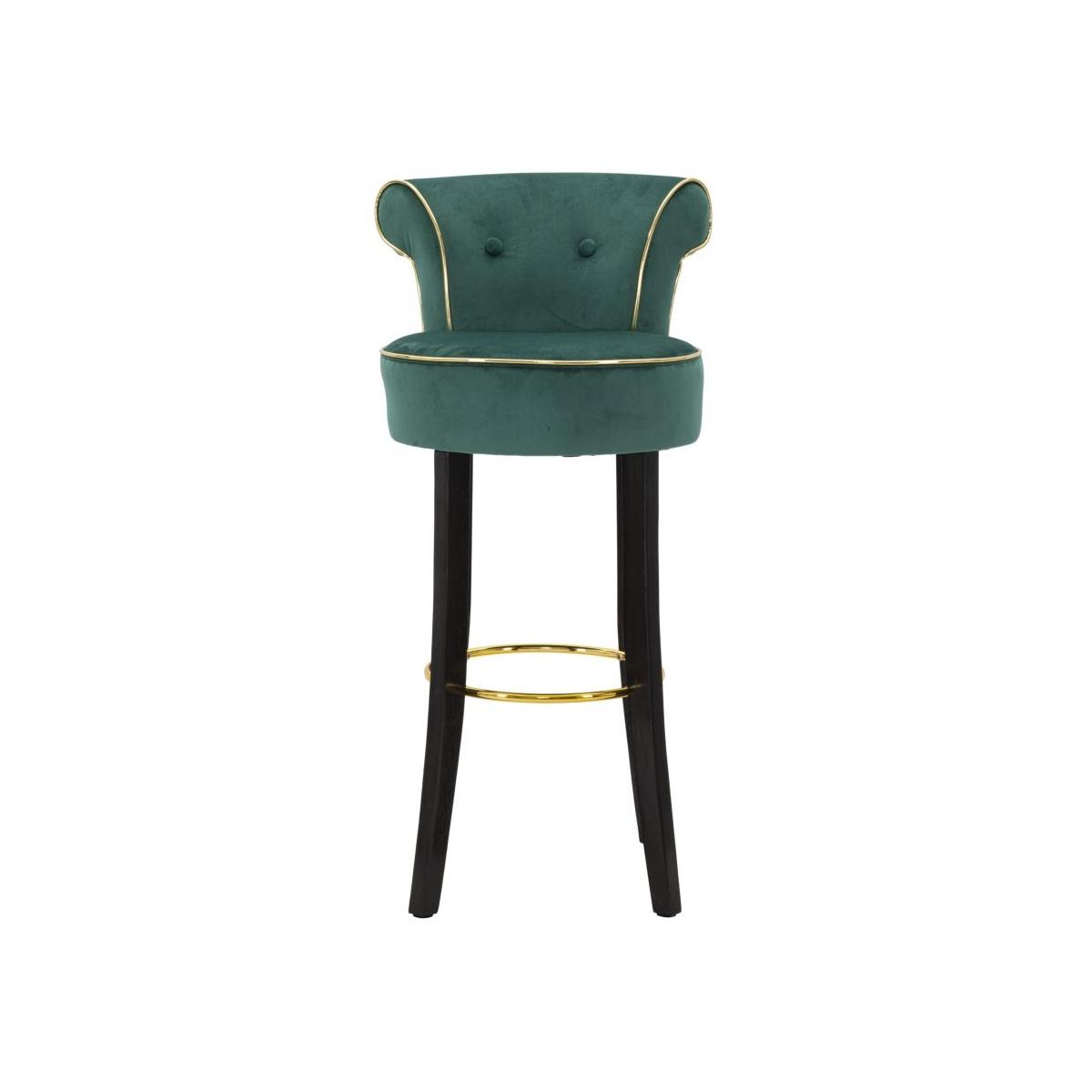 Sgabello Bar Luxy Verde cm.46x48x96 Altezza Seduta 75Cm |Mauro Ferretti