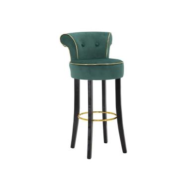Sgabello Bar Luxy Verde cm.46x48x96 Altezza Seduta 75Cm |Mauro Ferretti