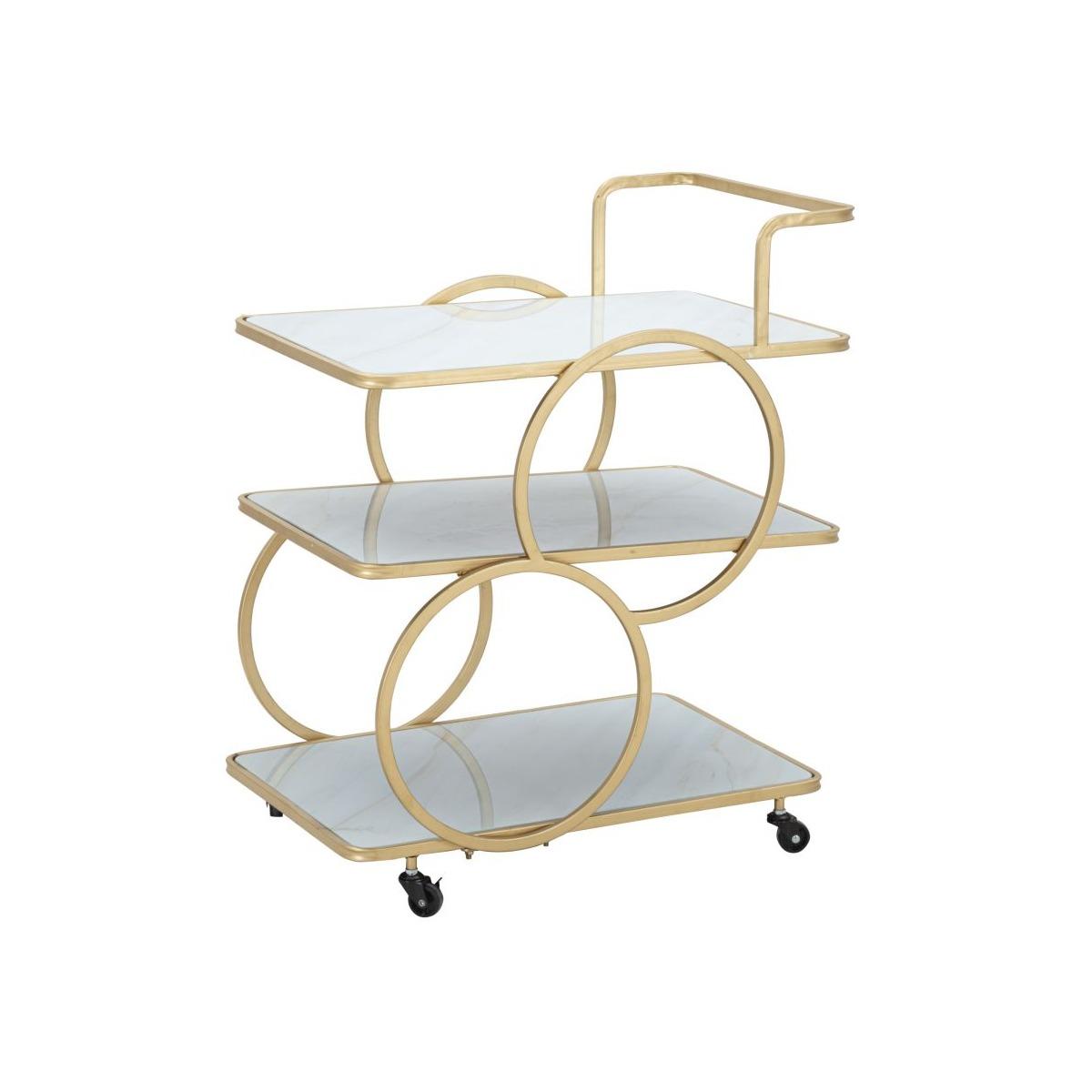 Carrello Marble Glass cm.64x46x79