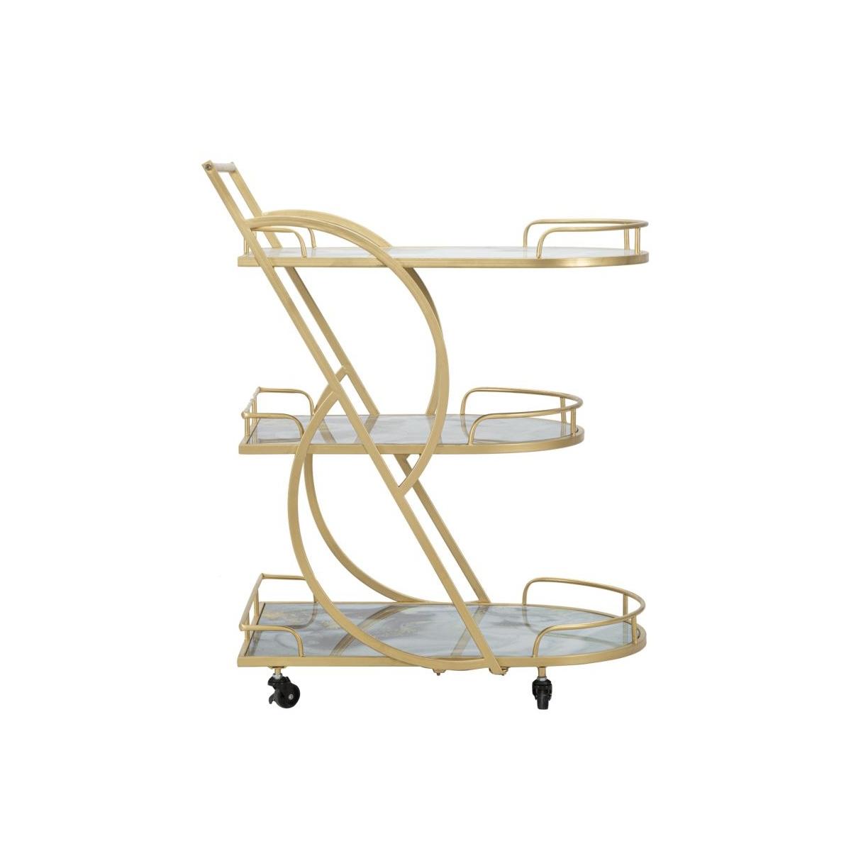 Carrello Marble Glass Mix cm.71x45,5x84,5