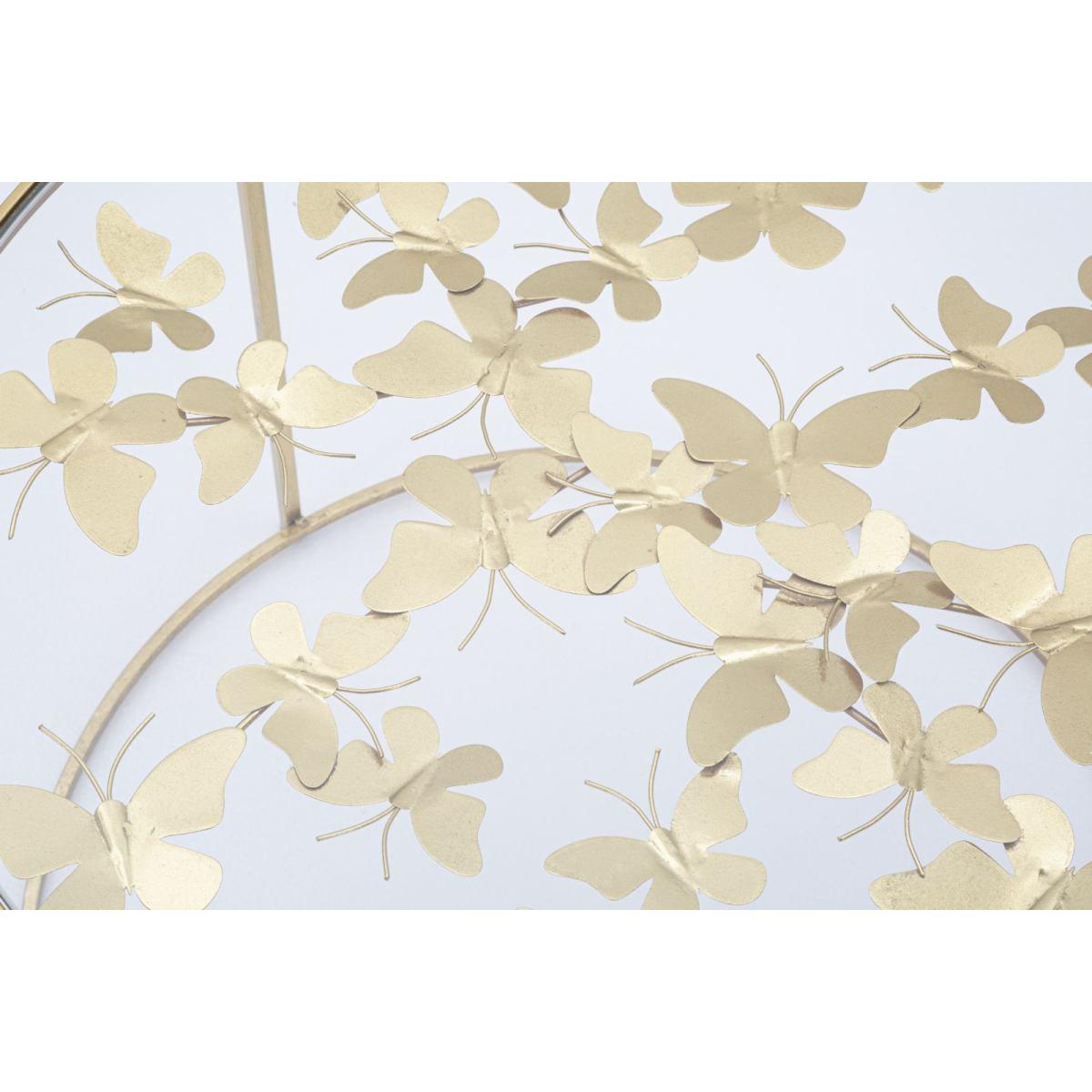 Tavolo Da Caffe' Butterflies cm.Ø60x40,5 |Mauro Ferretti