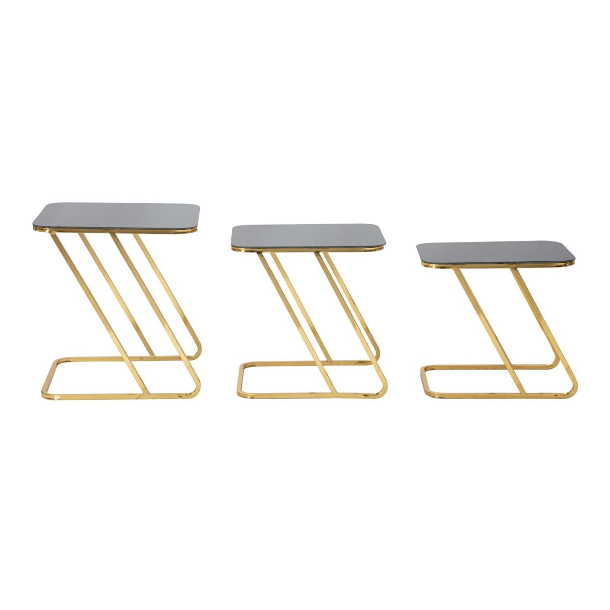 Tavolinetti Simple Set 3Pz cm.44x50,5x55,5-39x49x51-34x47x45 |Mauro Ferretti