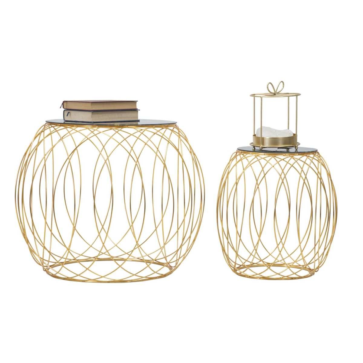 Tavolinetti Ball Coppia cm.Ø68x56-43x45 |Mauro Ferretti