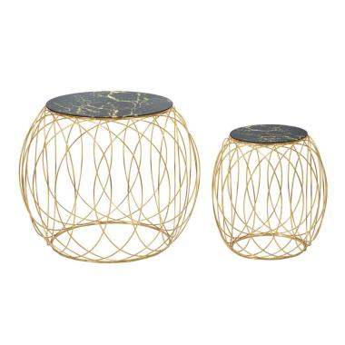 Tavolinetti Ball Coppia cm.Ø68x56-43x45 |Mauro Ferretti