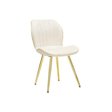 Sedia Paris Space Crema /Gold Set 2 Pz Cm 46x58x77 |Mauro Ferretti
