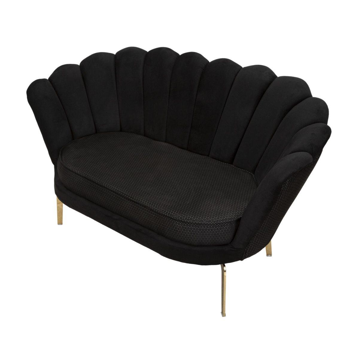 Divano Vienna Plus Nero cm.136x76x78
