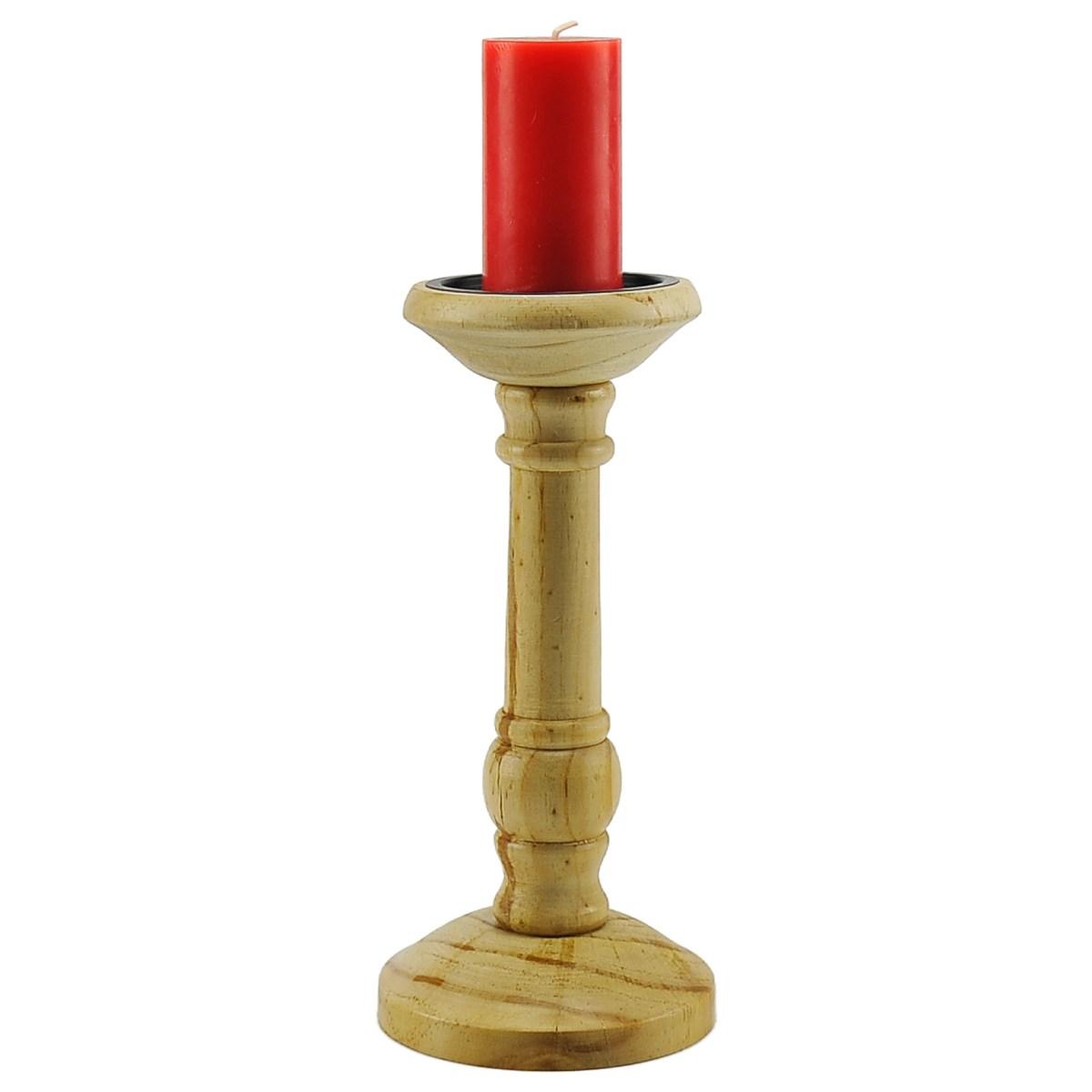 Portacandela Legno 1 Posto h28 |Innova