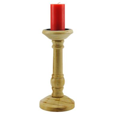 Portacandela Legno 1 Posto h28 |Innova