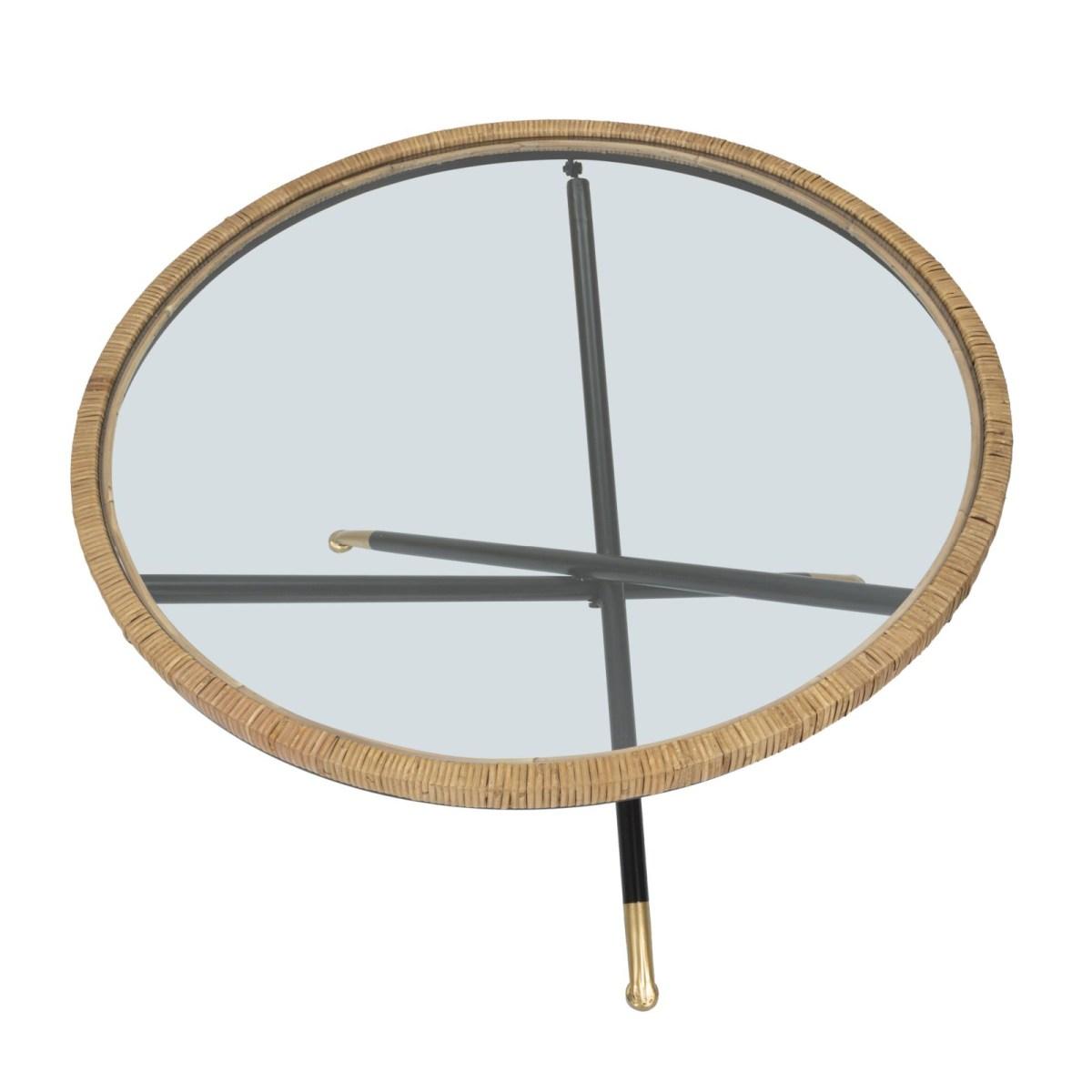 Tavolo Da Caffe' Saint Barth Rotondo cm.Ø80x46,5 |Mauro Ferretti