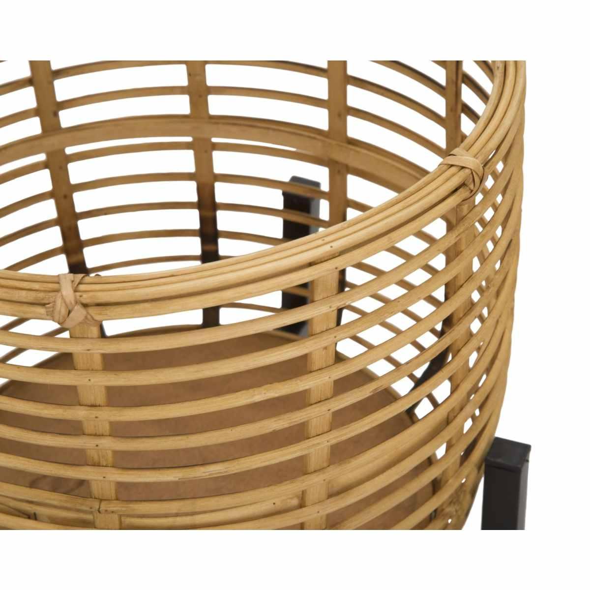 Porta Vasi Rattan Coppia cm.Ø41x47-33x39 |Mauro Ferretti
