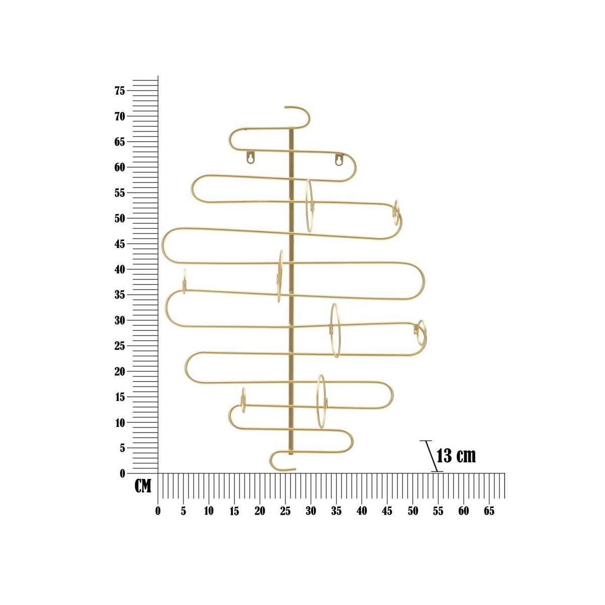 Porta Bottiglie Da Muro Alid cm.53x13x72 |Mauro Ferretti