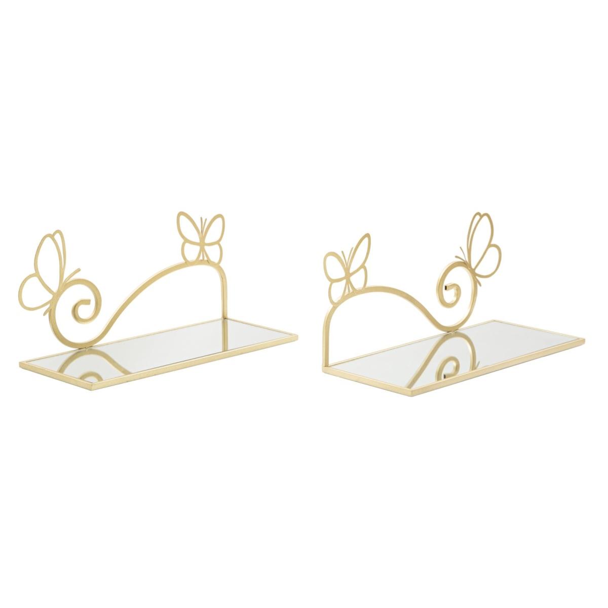 Comodino Mensola Butterfly Coppia cm.41,5x18x21