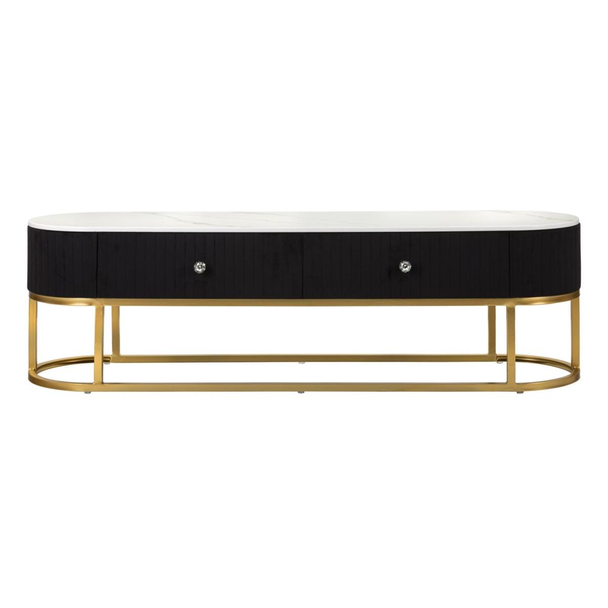 Porta Tv Montpellier Nero cm.150x42x45 |Mauro Ferretti