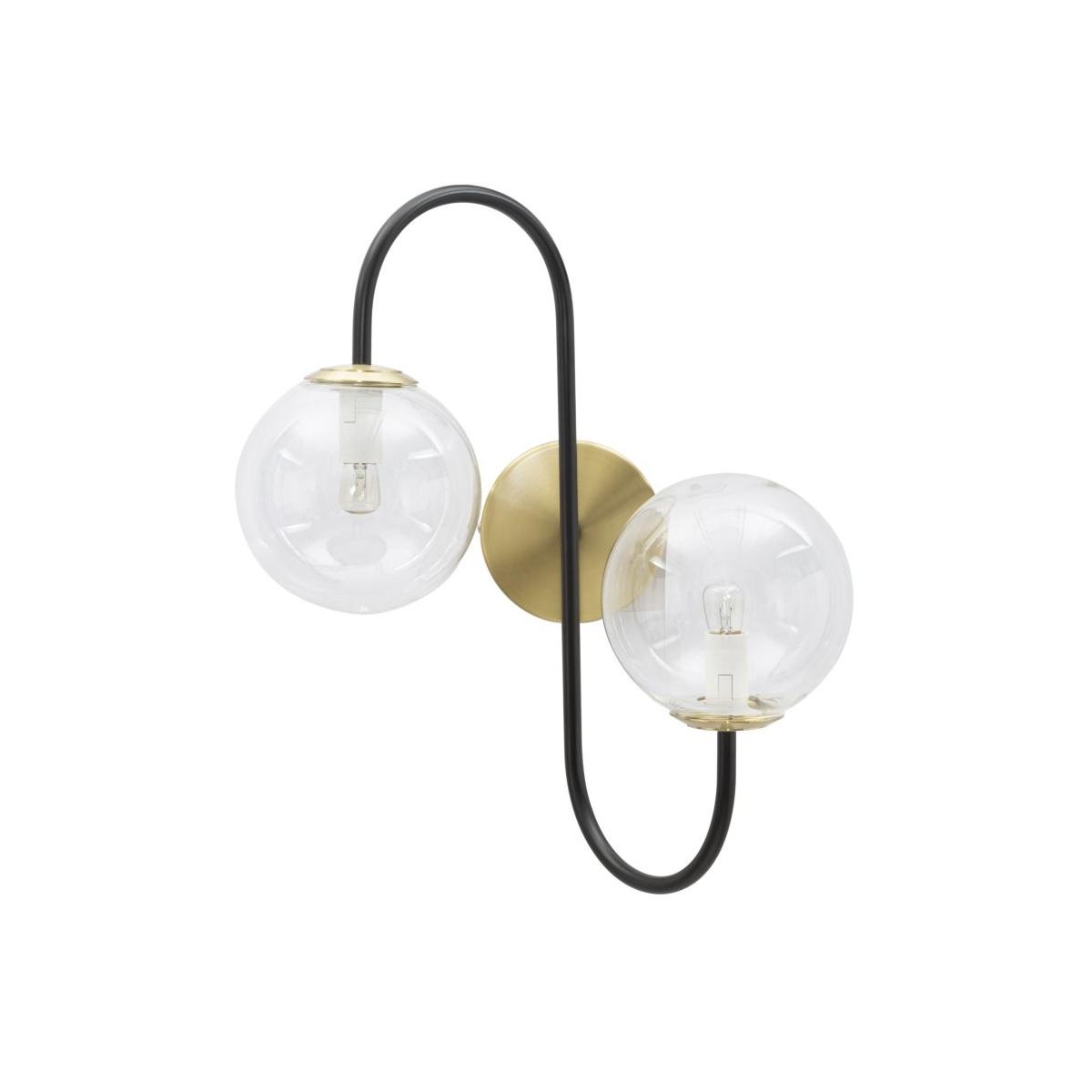 Lampada Muro Iron Black cm.36x24x45 |Mauro Ferretti