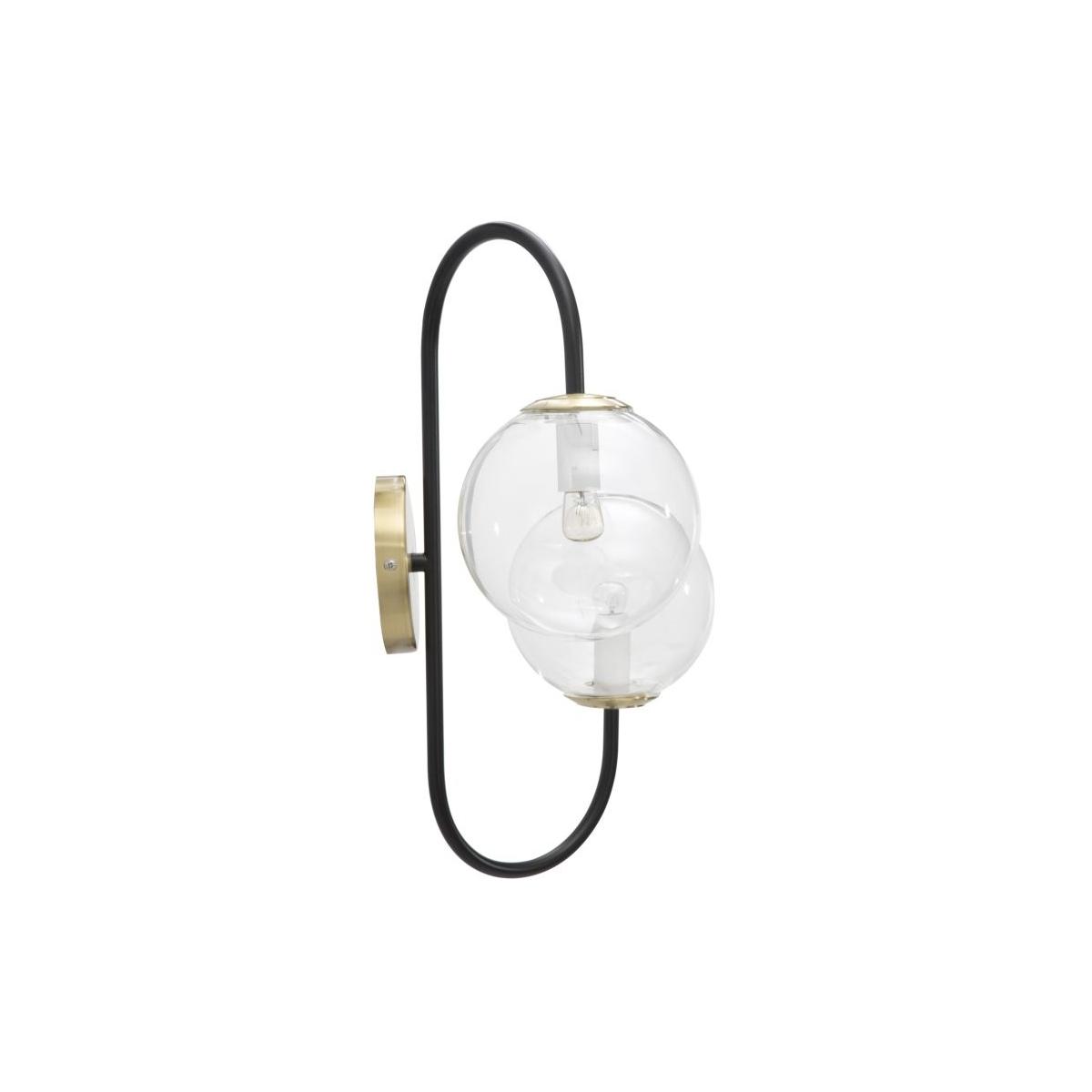 Lampada Muro Iron Black cm.36x24x45 |Mauro Ferretti