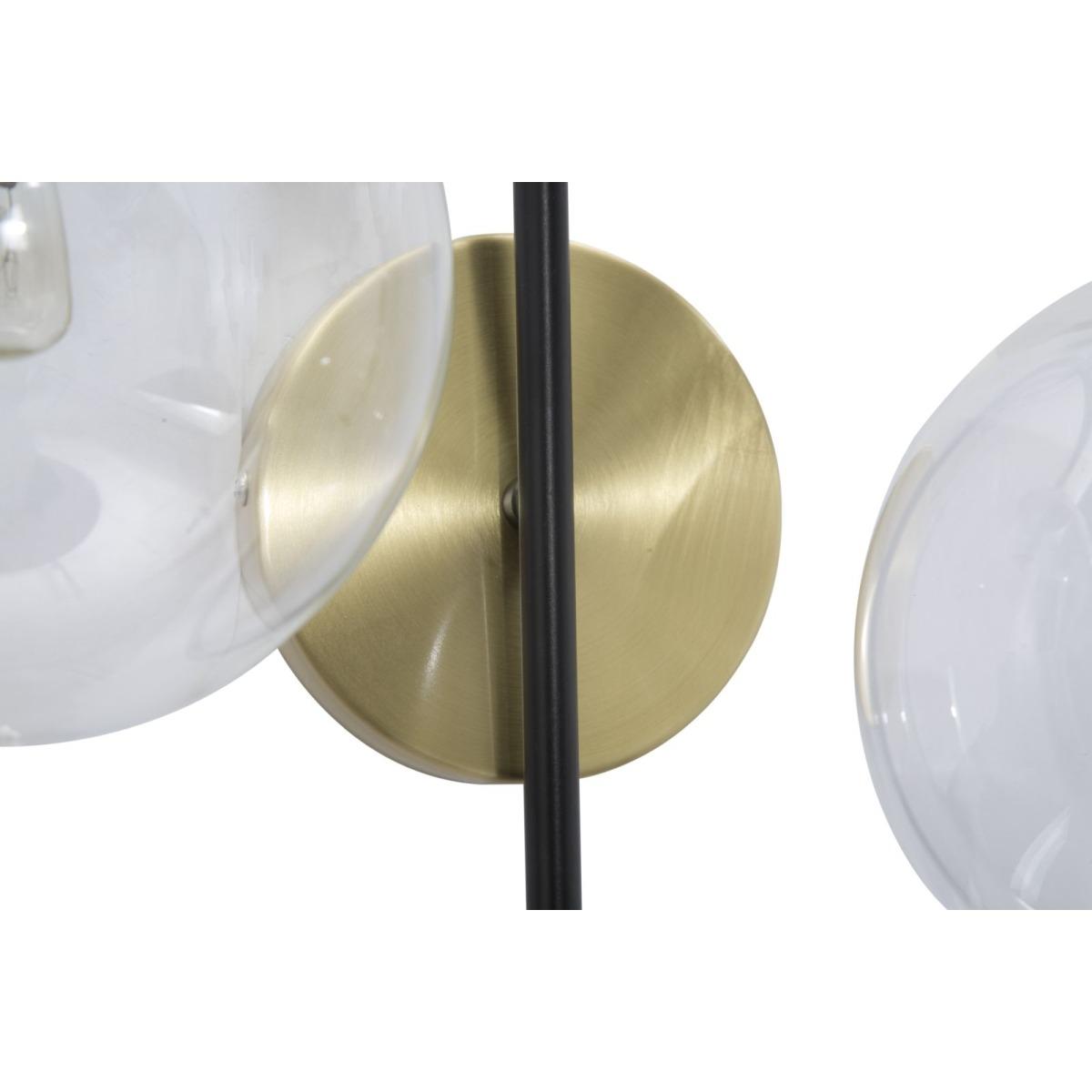 Lampada Muro Iron Black cm.36x24x45 |Mauro Ferretti