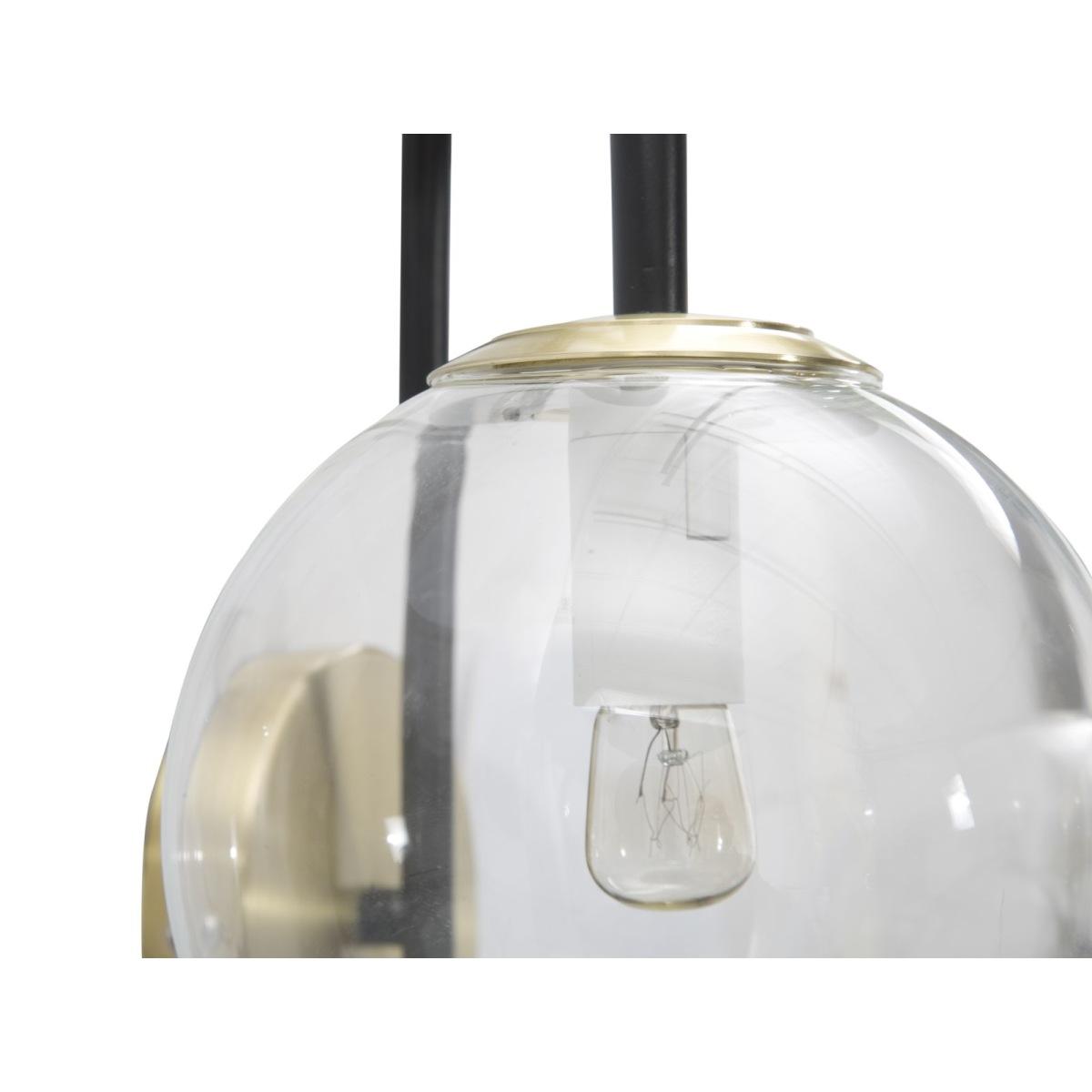 Lampada Muro Iron Black cm.36x24x45 |Mauro Ferretti