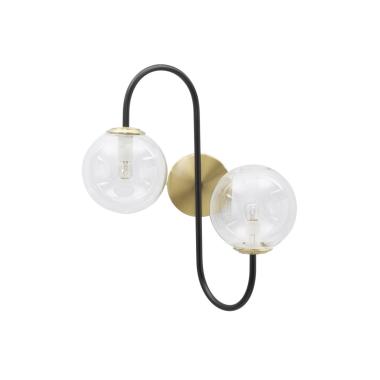 Lampada Muro Iron Black cm.36x24x45 |Mauro Ferretti