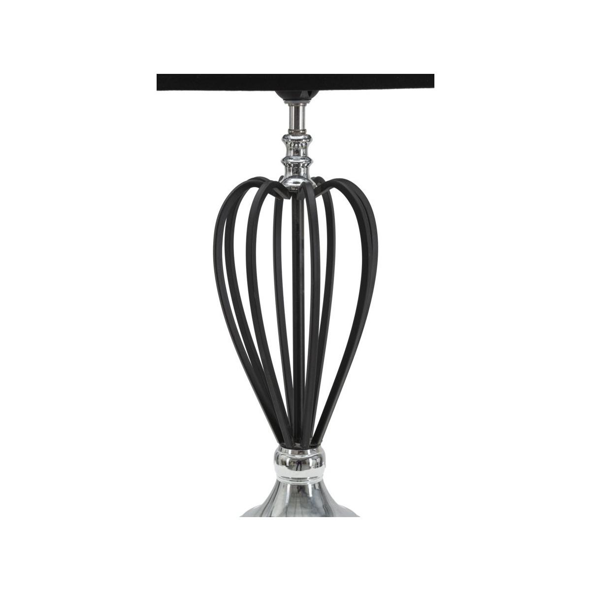 Lampada Da Tavolo Darky Silver cm.Ø28x56 |Mauro Ferretti