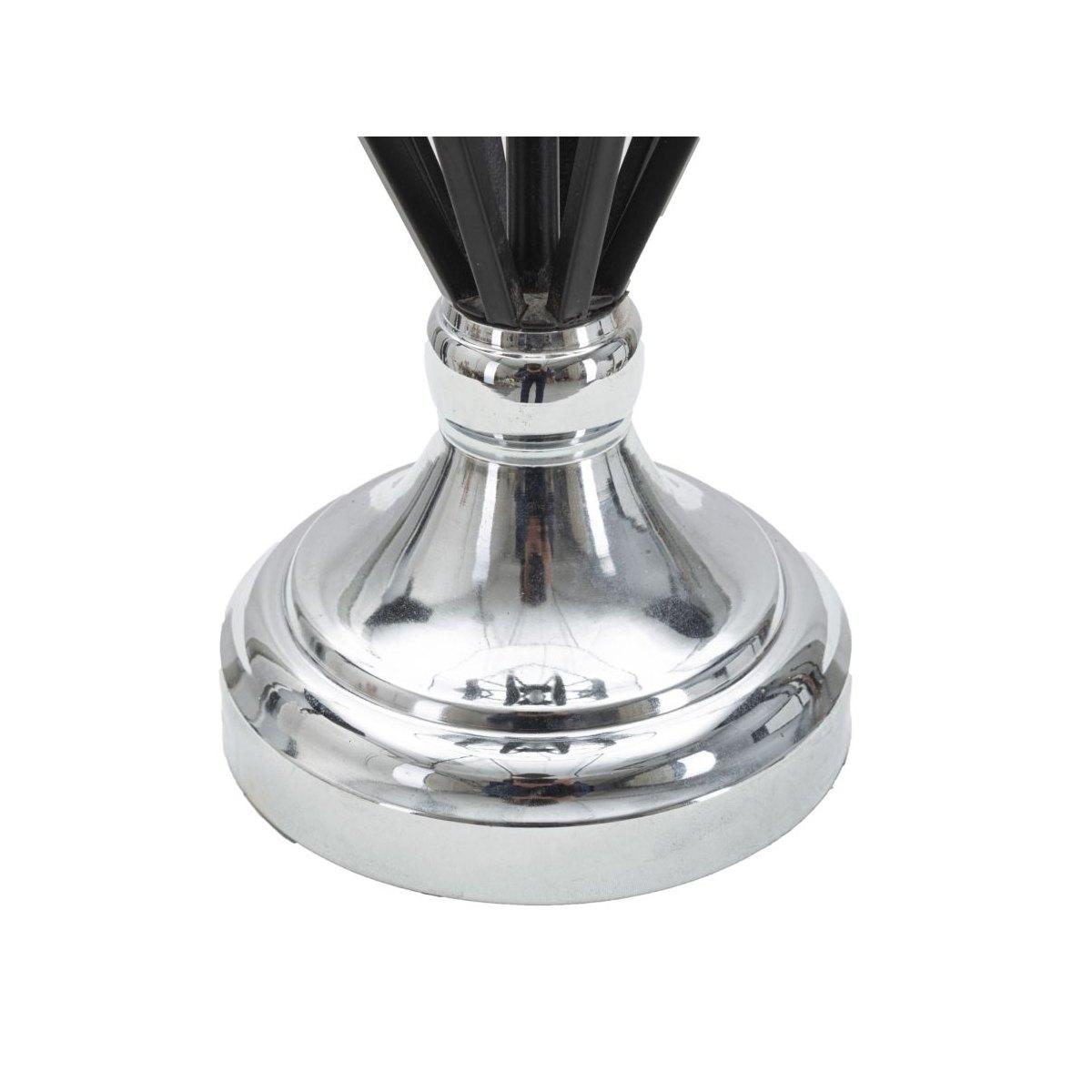 Lampada Da Tavolo Darky Silver cm.Ø28x56 |Mauro Ferretti