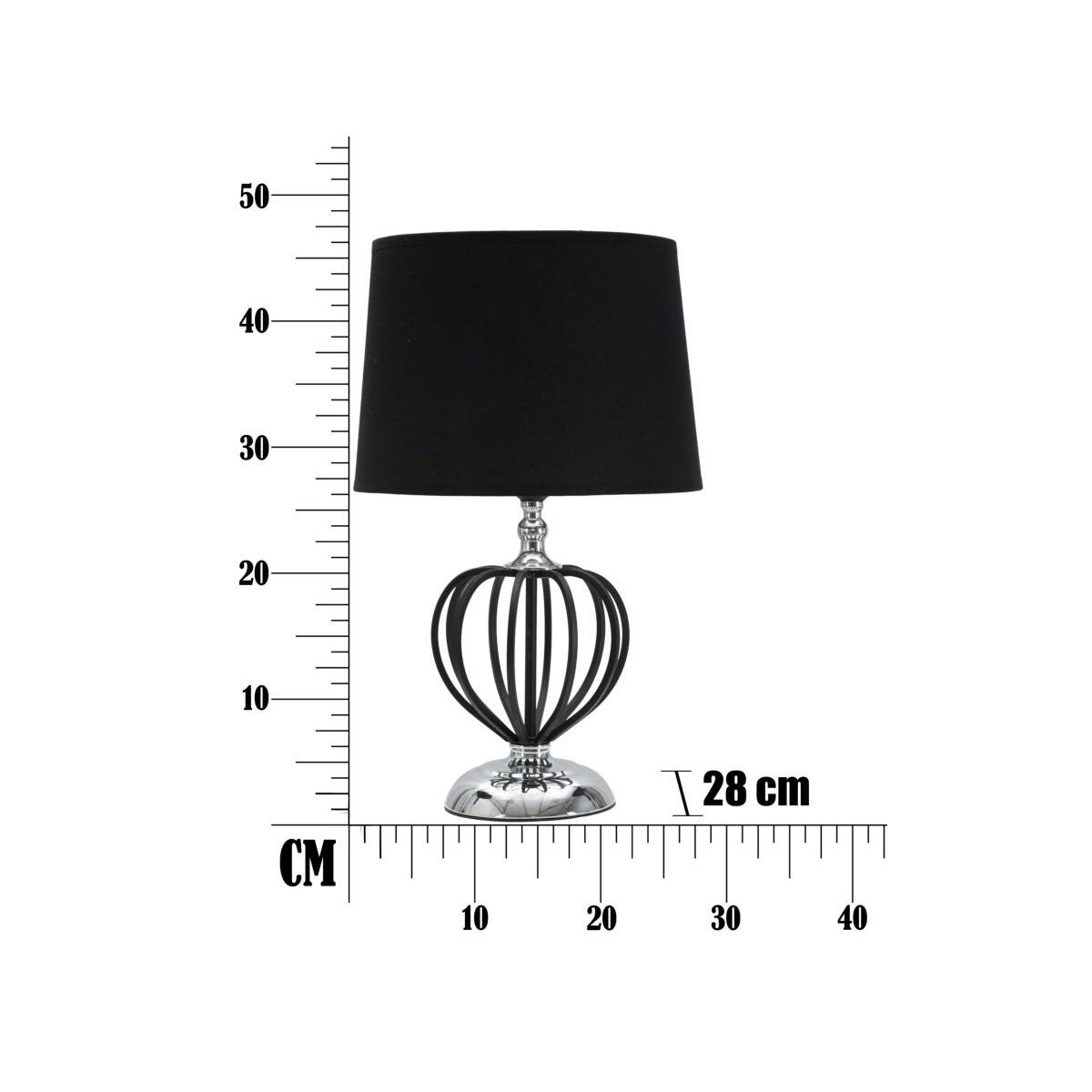 Lampada Da Tavolo Darky Silver cm.Ø28x44,5 |Mauro Ferretti