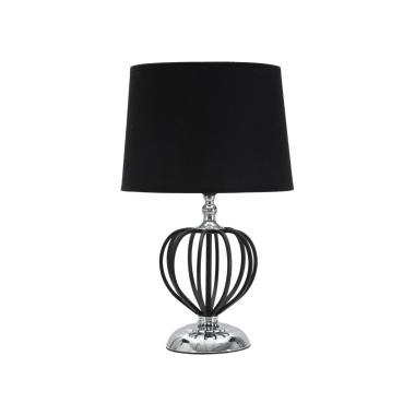 Lampada Da Tavolo Darky Silver cm.Ø28x44,5 |Mauro Ferretti