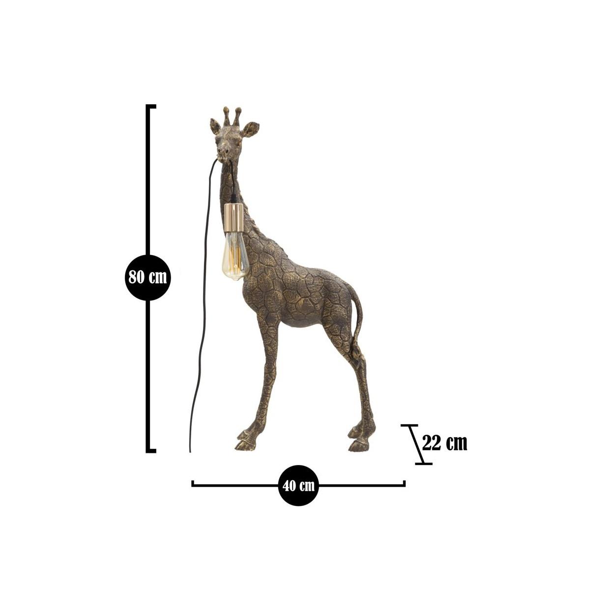 Lampada Da Tavolo Giraffa cm.40x22x80 |Mauro Ferretti