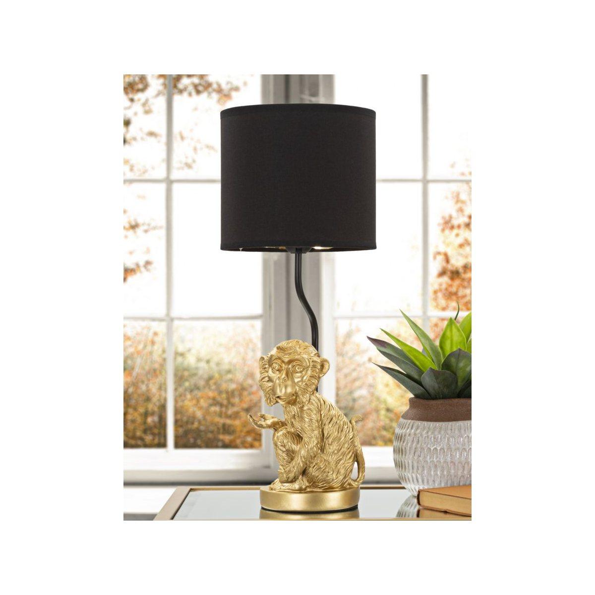 Lampada Tavolo Scultura Scimmia Seduta cm.Ø20x51,5 |Mauro Ferretti