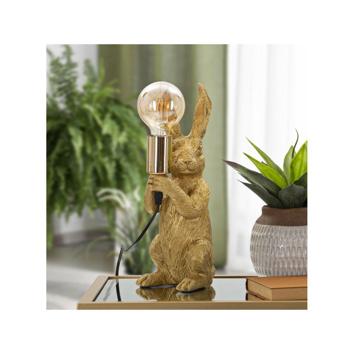 Lampada Da Tavolo Rabbit cm.13x17x35.5 |Mauro Ferretti