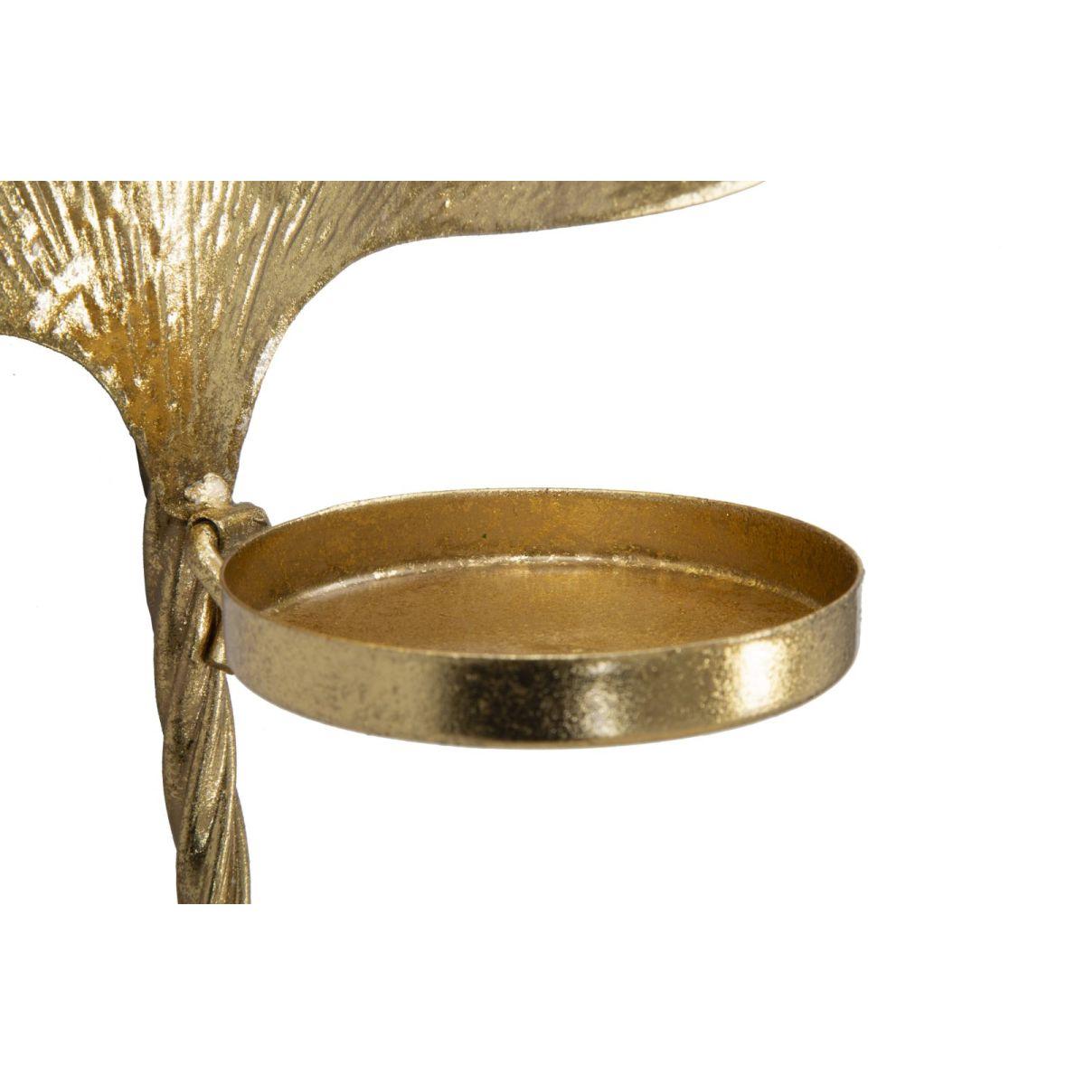 Portacandela Da Muro Glam Leaf cm.41x11,5x40 |Mauro Ferretti