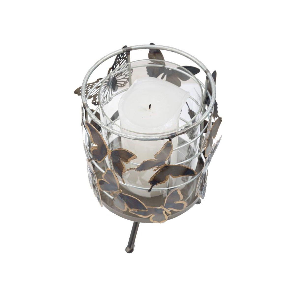 Portacandela Farfalle cm.15x23,3 |Mauro Ferretti