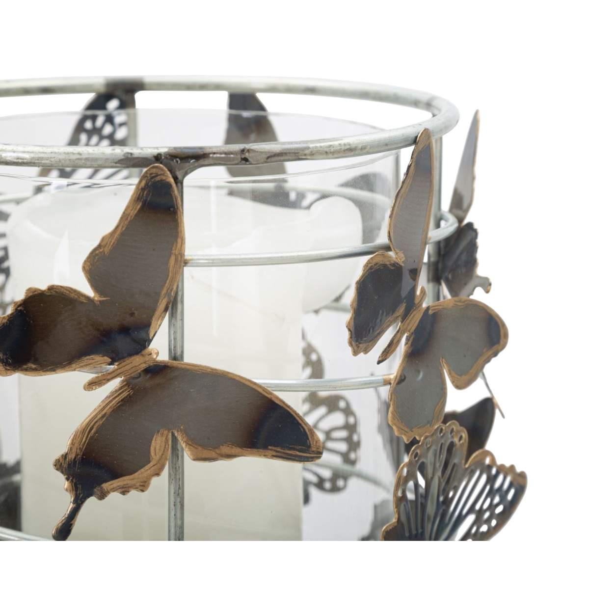 Portacandela Farfalle cm.15x23,3 |Mauro Ferretti