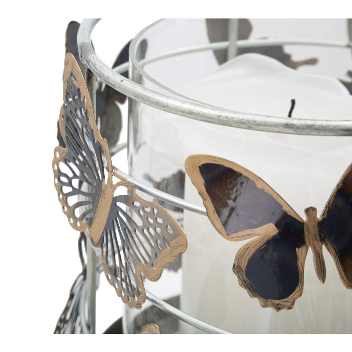 Portacandela Farfalle cm.15x23,3 |Mauro Ferretti