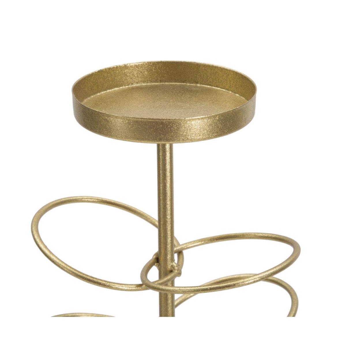 Portacandela Rings cm.14x13x46 |Mauro Ferretti