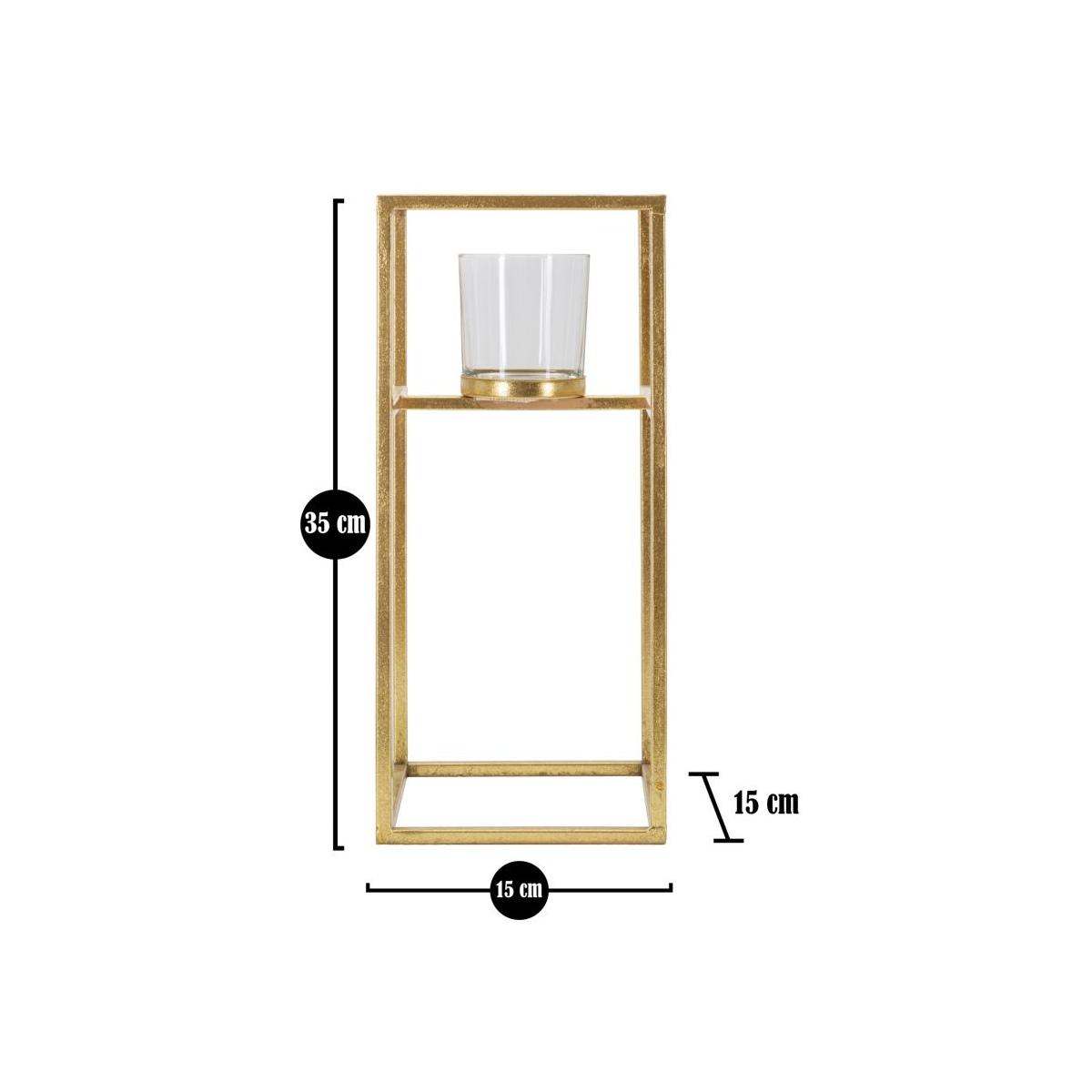 Portacandela Elegant cm.15x15x35 |Mauro Ferretti