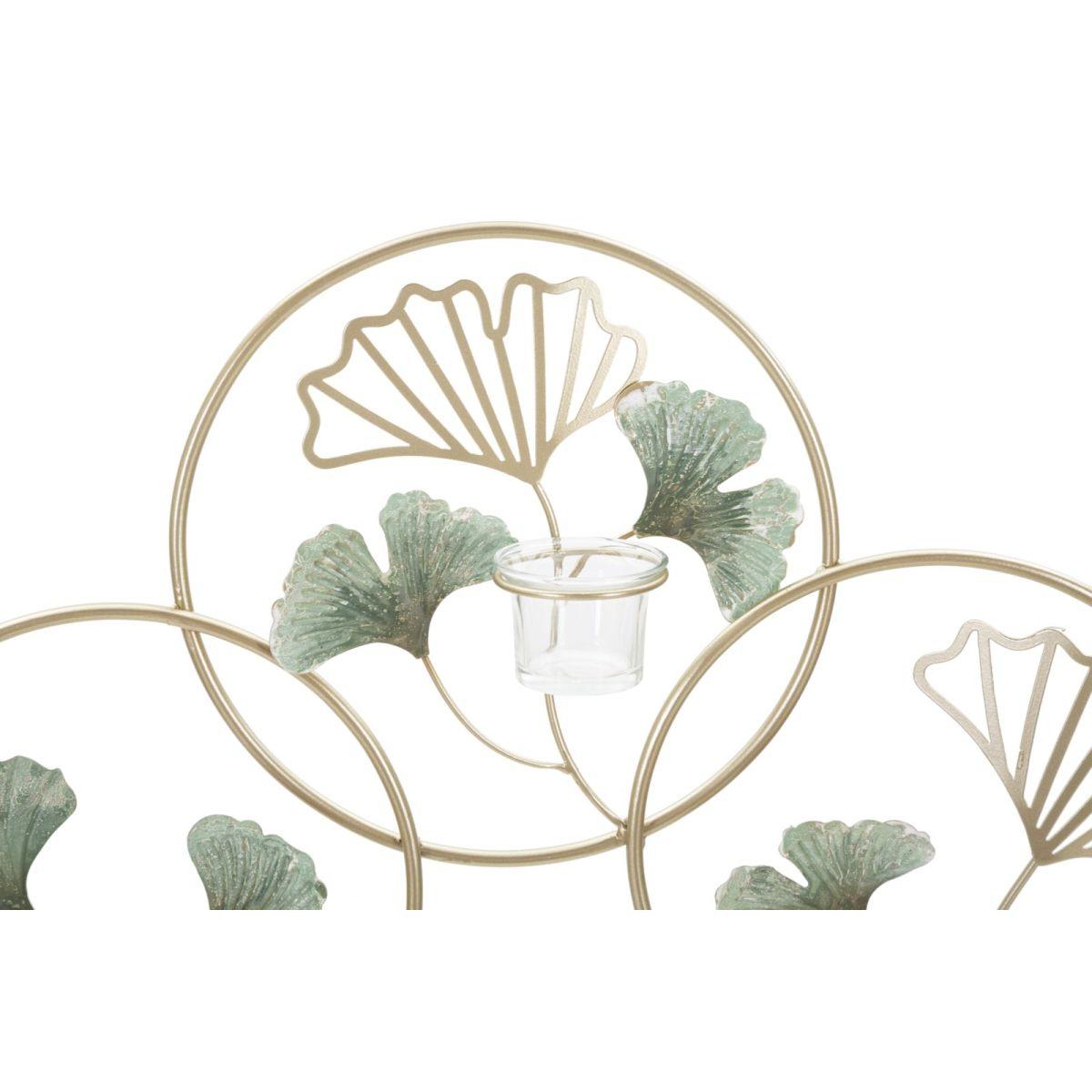 Portacandela Da Muro Greenery cm.80x7,5x35,5 |Mauro Ferretti