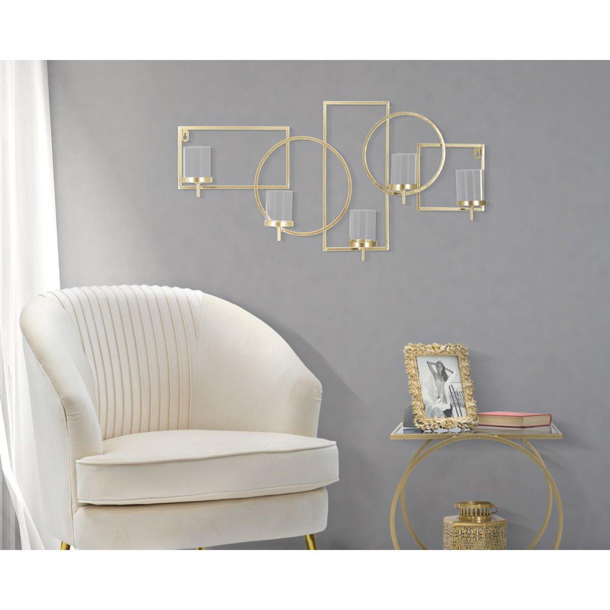 Portacandela Da Muro Marie cm.70x8,5x36 |Mauro Ferretti