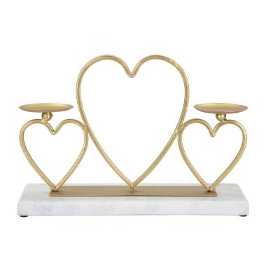 Portacandela Hearts cm.cm.30x9x20 |Mauro Ferretti