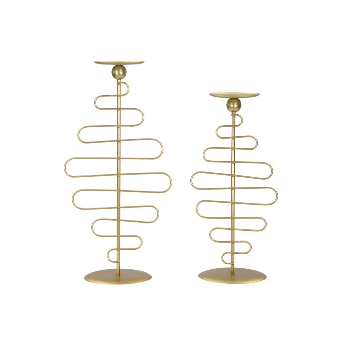 Portacandela Alid Coppia cm.25x16x51-20x16x43 |Mauro Ferretti