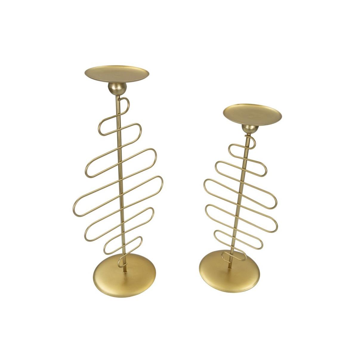 Portacandela Alid Coppia cm.25x16x51-20x16x43 |Mauro Ferretti