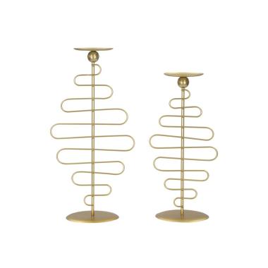 Portacandela Alid Coppia cm.25x16x51-20x16x43 |Mauro Ferretti