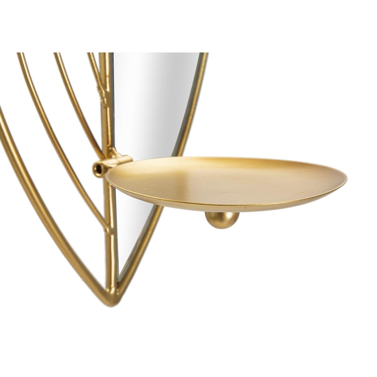 Portacandela Leaf Da Muro Coppia cm.18x13x41-15x13x35 |Mauro Ferretti