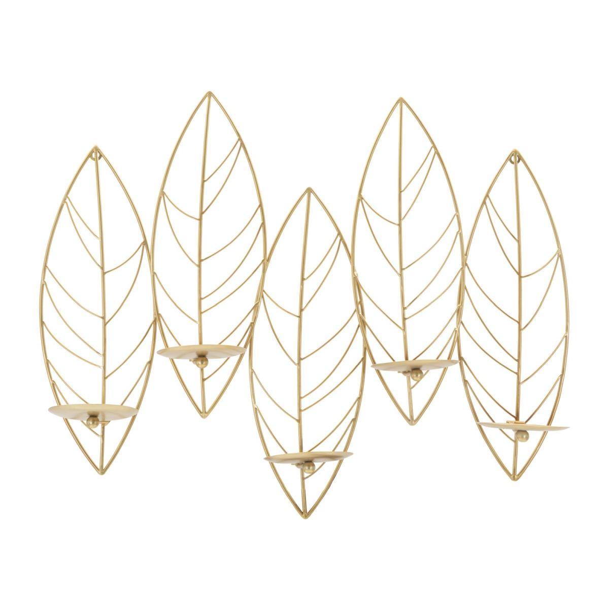 Portacandela Leaf Da Muro cm.66x14x56 |Mauro Ferretti