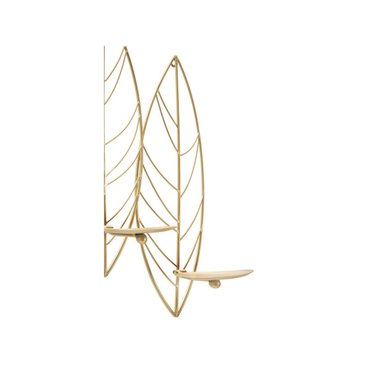 Portacandela Leaf Da Muro cm.66x14x56 |Mauro Ferretti