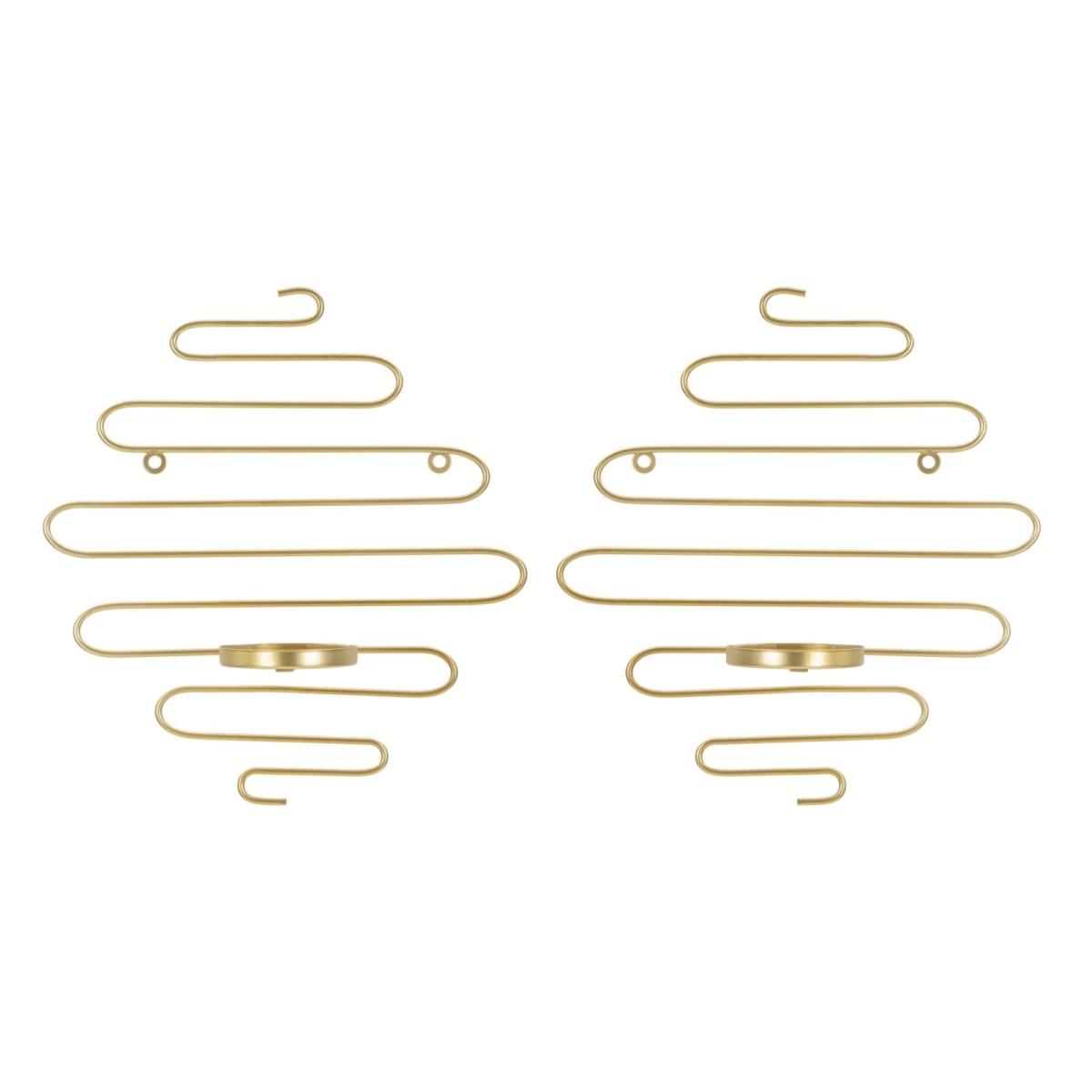 Portacandela Da Muro Alid Coppia cm.33x10x34 Vetro Non Incluso |Mauro Ferretti