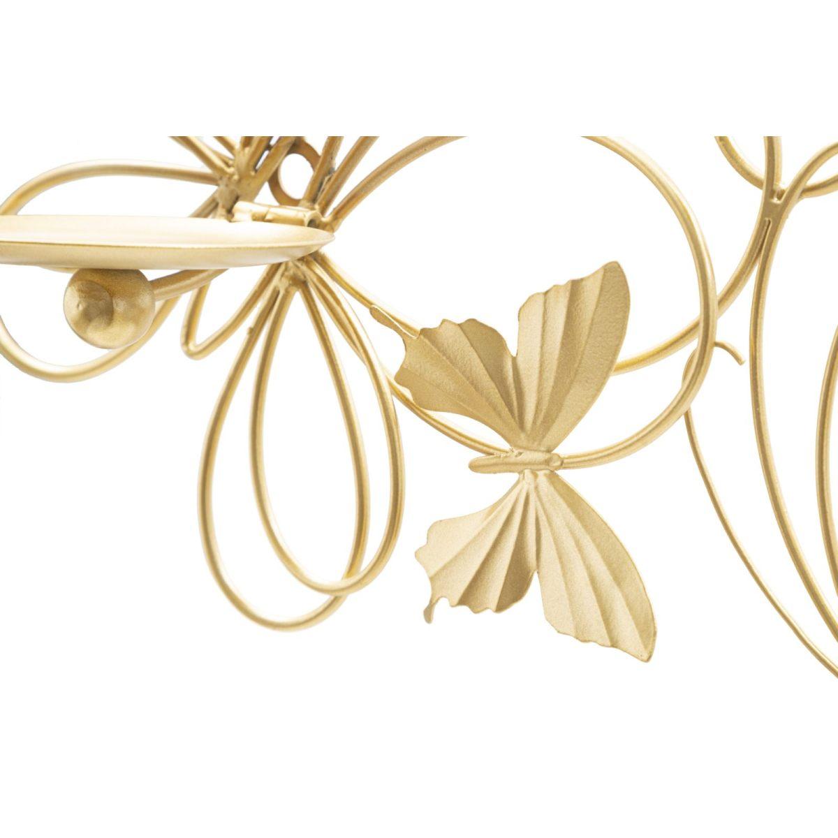 Portacandela Da Muro Farfalle cm.61x12x34 |Mauro Ferretti