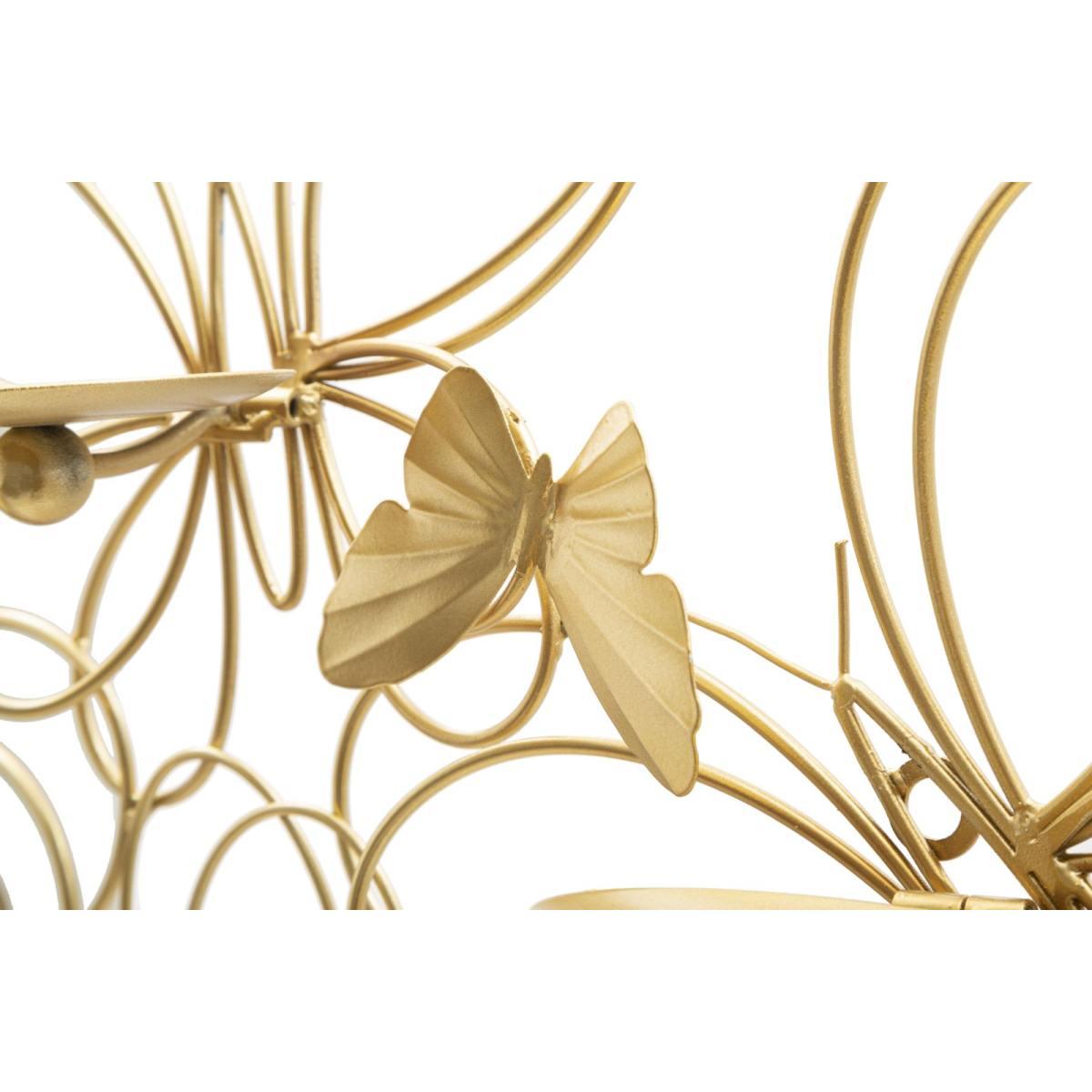 Portacandela Da Muro Farfalle cm.61x12x34 |Mauro Ferretti