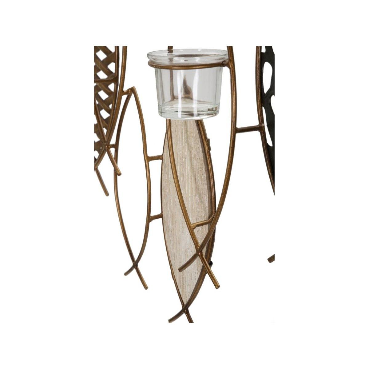 Portacandela Da Muro Fish cm.66x9x40,5 |Mauro Ferretti