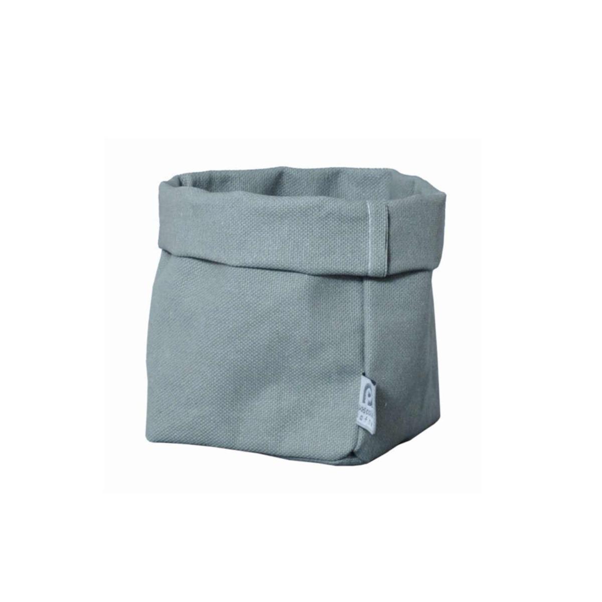 Sacchetto Portaoggetti Lino Teflon Verde cm.11x12x20 | Dafne