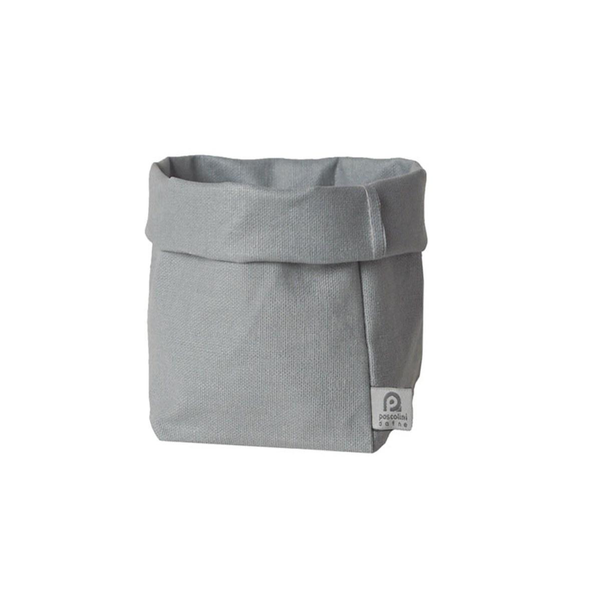 Sacchetto Portaoggetti Lino Teflon Grigio cm.11x12x20 | Dafne